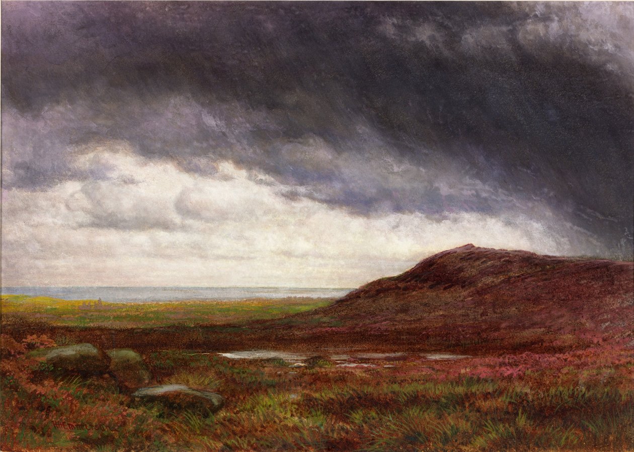 Moorland (testszín és akvarell papíron) alkotó: Henry Hetherington Emmerson