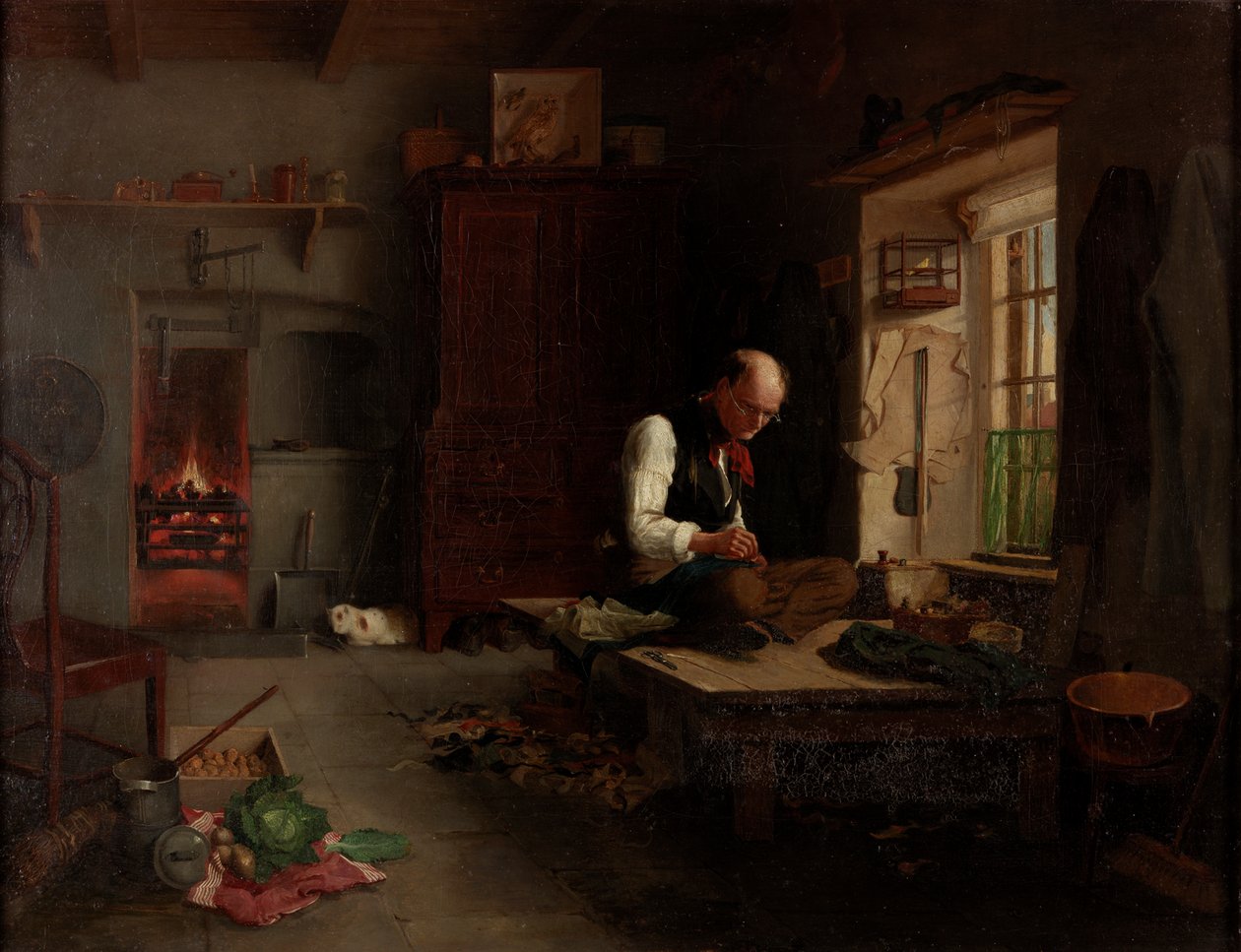 A falusi szabó, 1851 körül alkotó: Henry Hetherington Emmerson