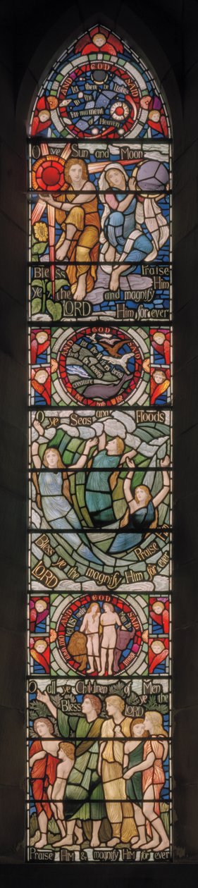 Benedicite ablak, 1895 körül (ólomüveg) alkotó: Henry Holiday