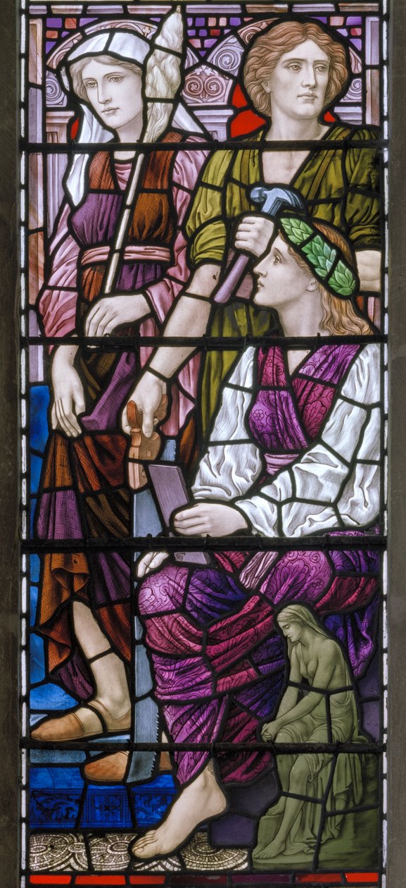 Buckland, St Mary, Lowndes & Drury, Henry Holiday, Építészet, 1918 alkotó: Henry Holiday