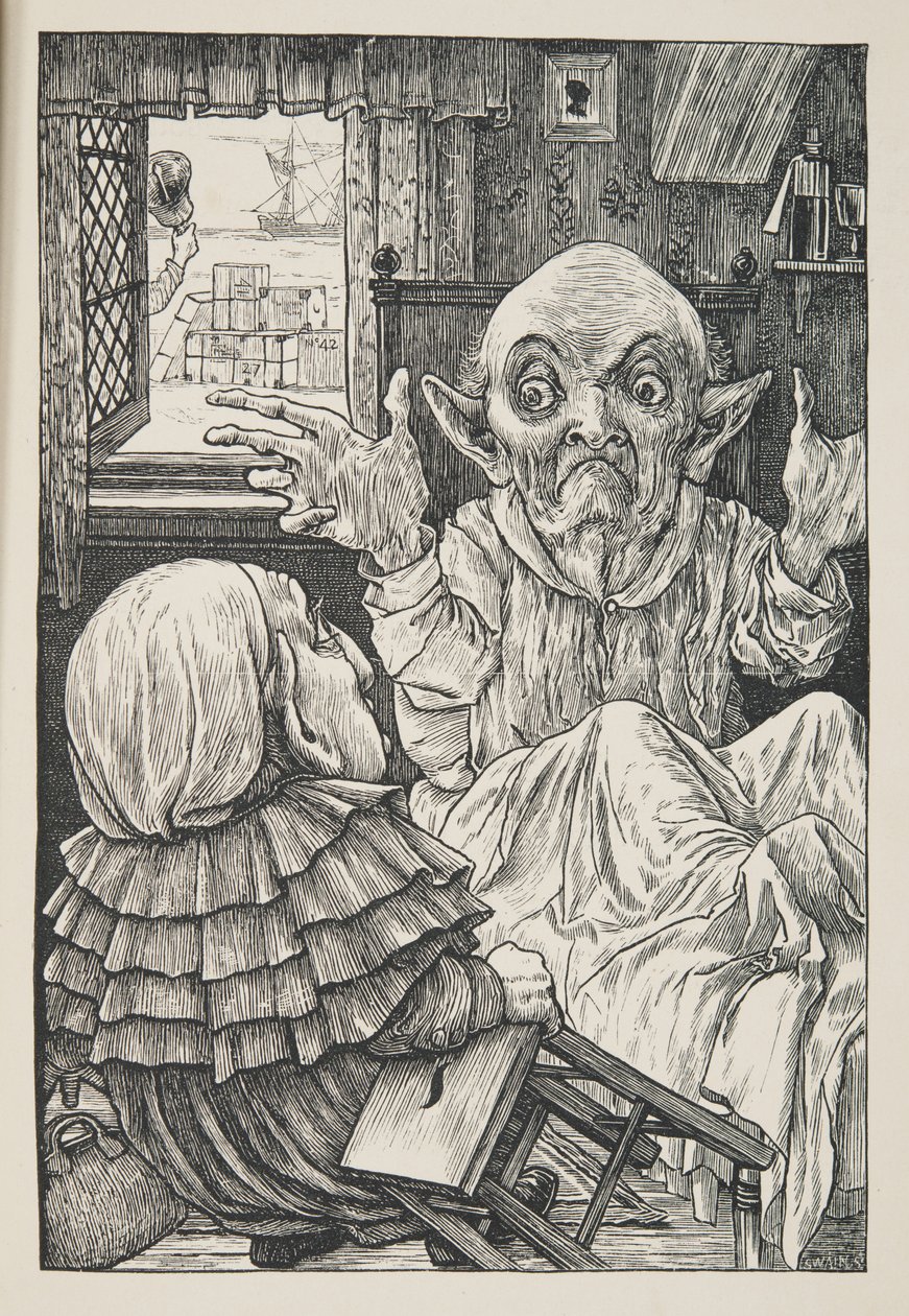 De ó, sugárzó unokaöccs, óvakodj a naptól!”, a The Hunting of the Snark, An Agony in Eight Fits, Lewis Carroll, kocsma. 1876 alkotó: Henry Holiday