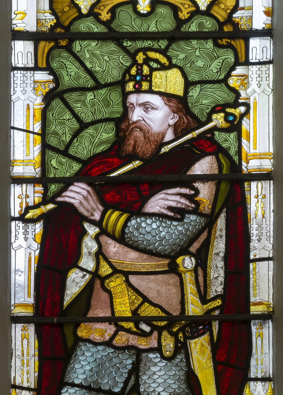 Cambridge, Trinity College, Heaton Butler & Bayne, Henry Holiday, Carolus, 1870, CA alkotó: Henry Holiday