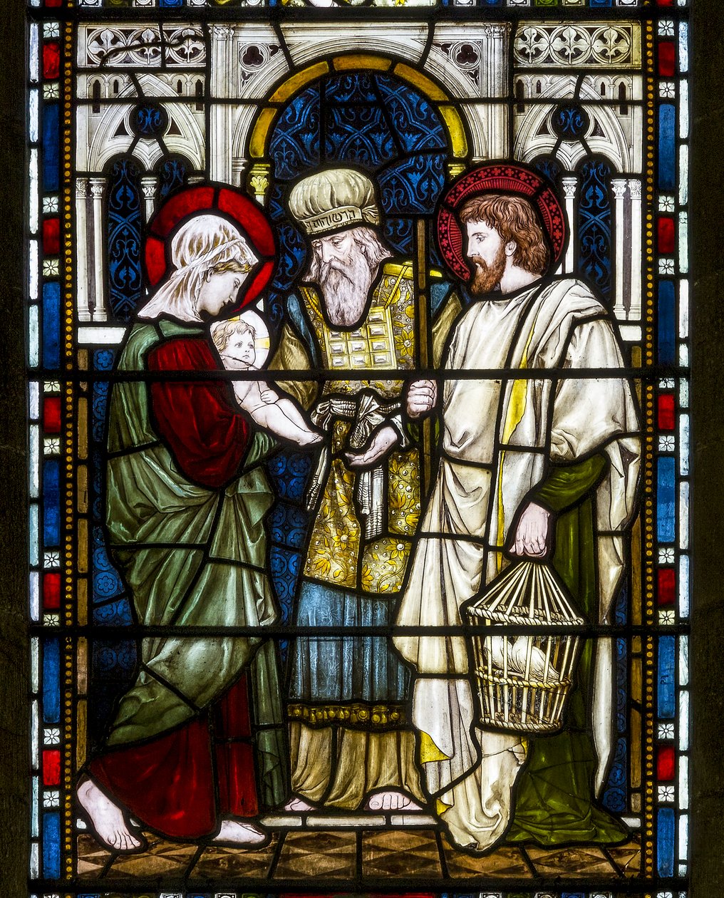 Kirkstall, St Stephen, Heaton Butler és Bayne, Henry Holiday, The Presentation, 1870 körül alkotó: Henry Holiday
