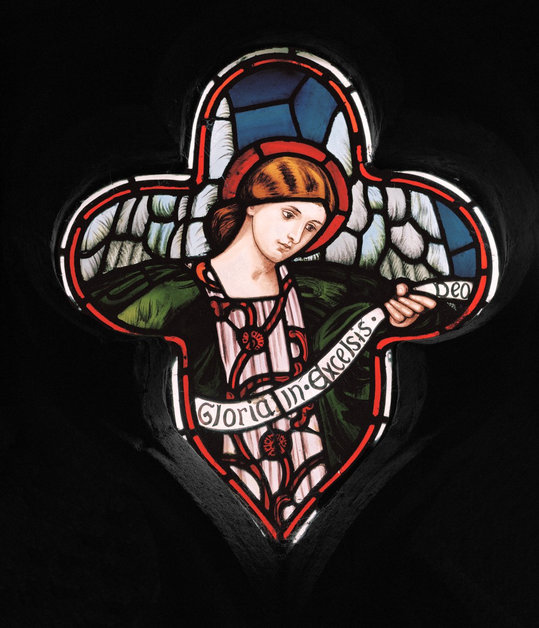 Quatrefoil Angel, 1863 (ólomüveg) alkotó: Henry Holiday