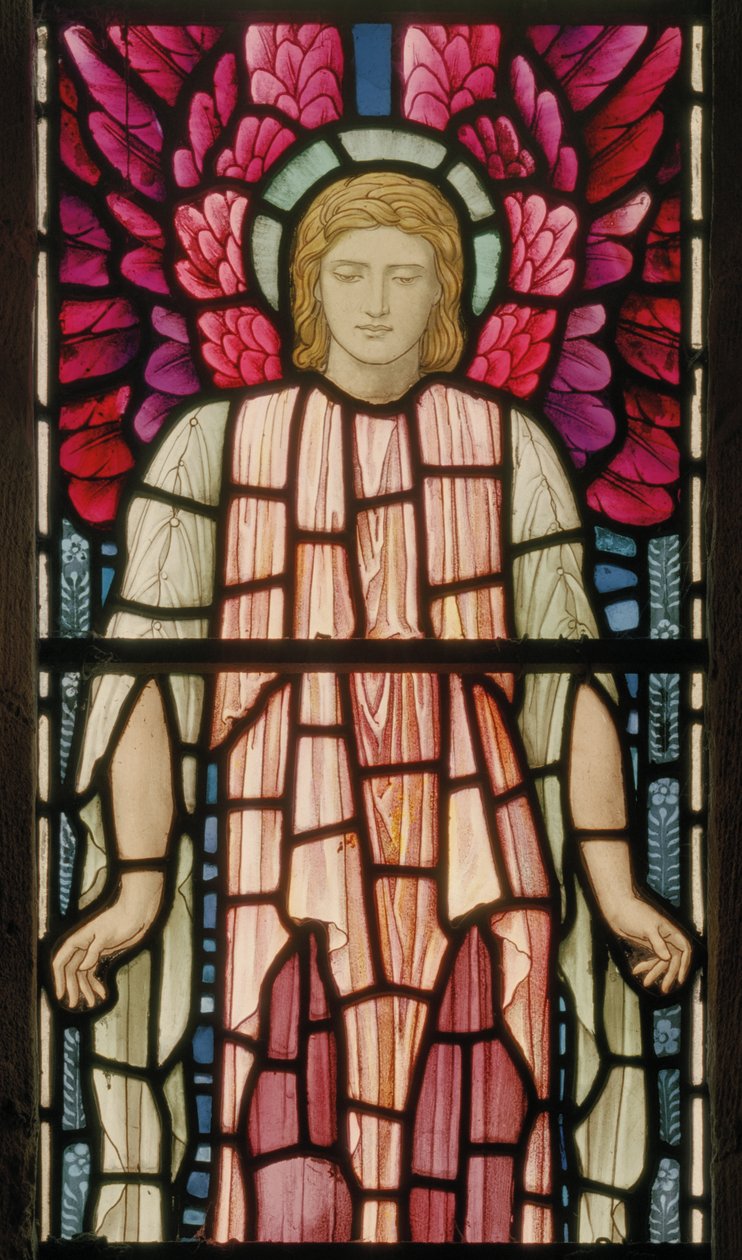 Seraphim Angel részlet, 1897 (ólomüveg) alkotó: Henry Holiday