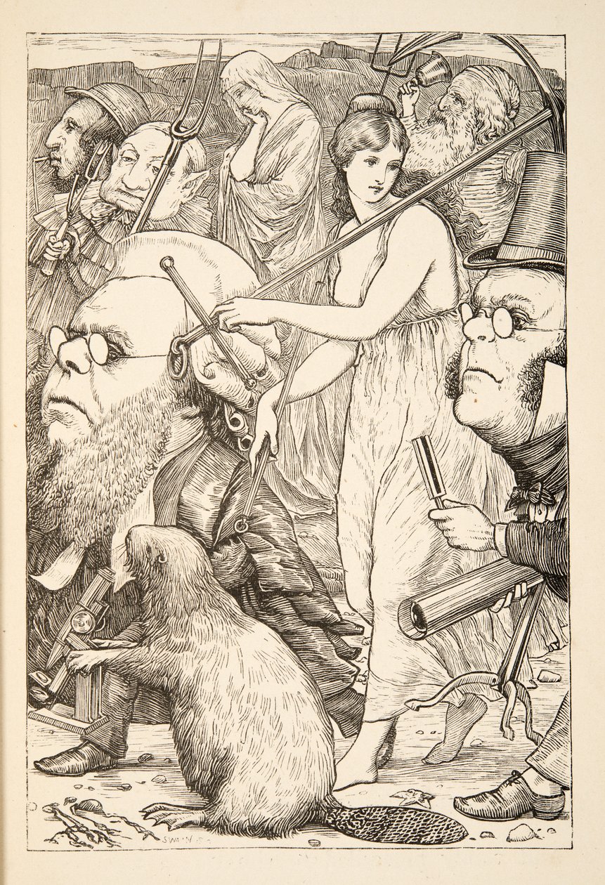 Villával és reménnyel üldözni” – a The Hunting of the Snark, An Agony in Eight Fits, Lewis Carroll, pub. 1876 alkotó: Henry Holiday