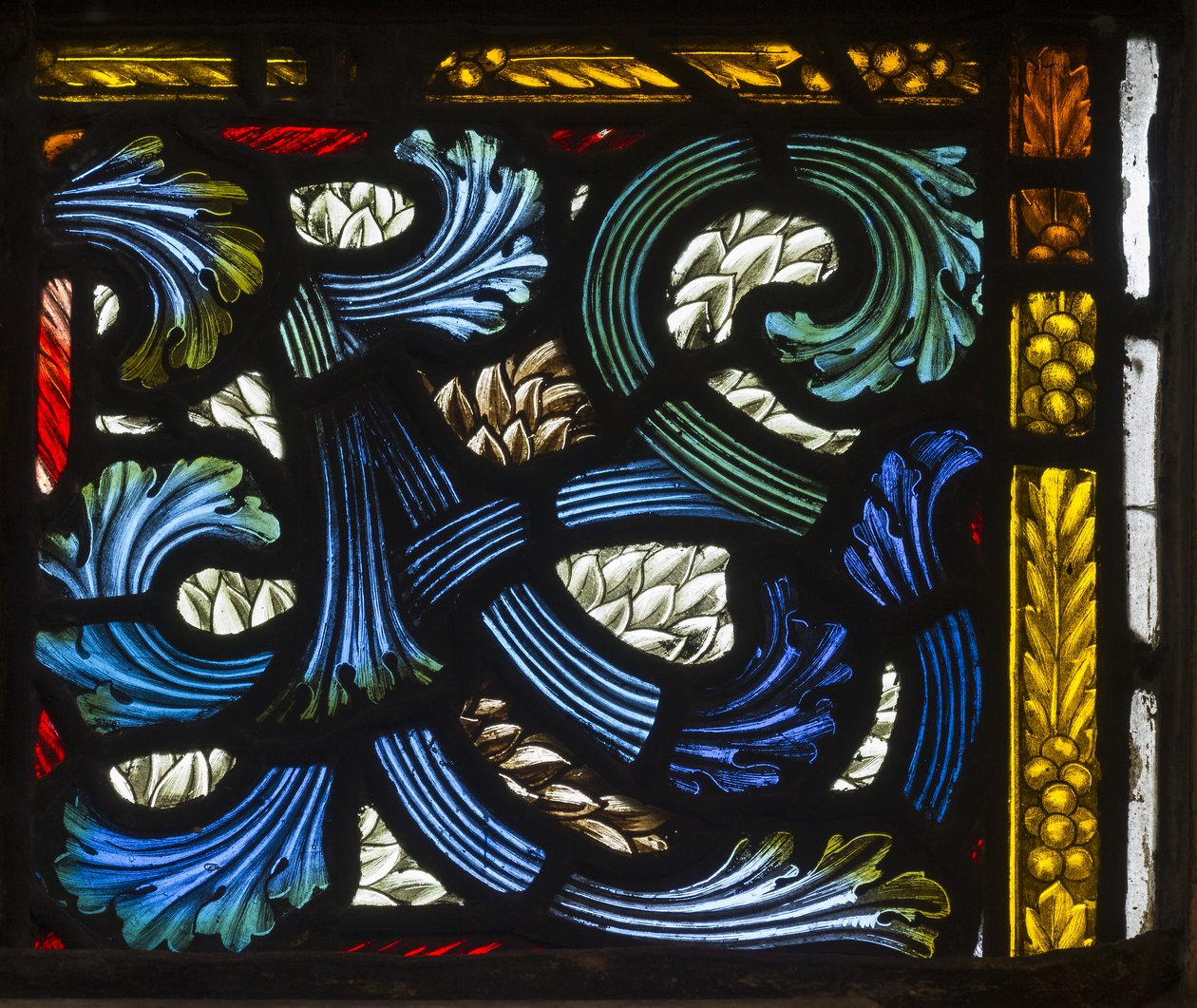 Westminster, St Margaret, James Powell & Sons, Henry Holiday, Mintarészlet, 1883 alkotó: Henry Holiday