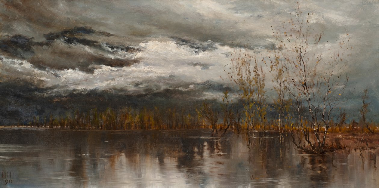 Eső után, Locarno (olaj, vászon) alkotó: Henry Howard