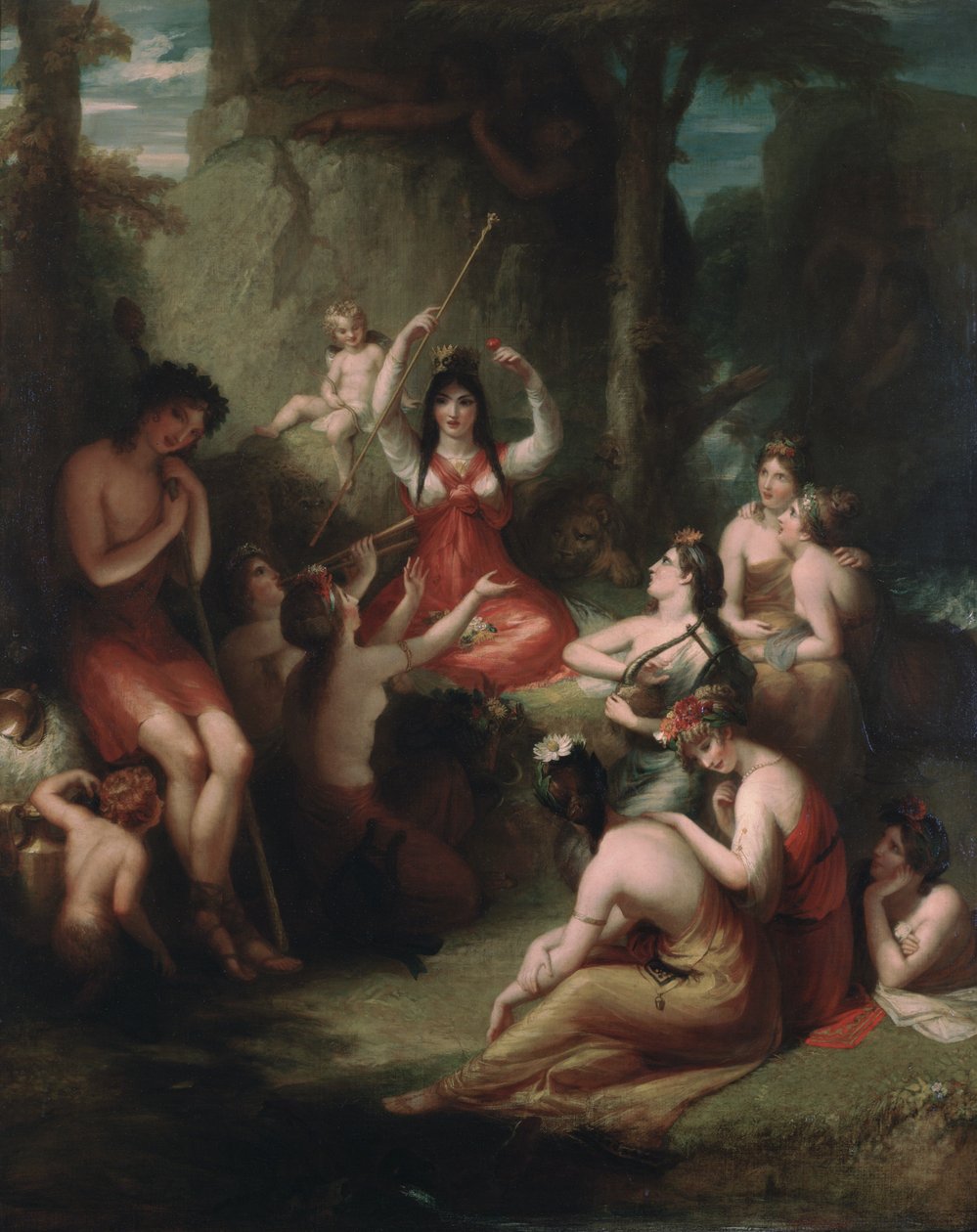 Comus Circe varázsigéit hallgatja, 1831 alkotó: Henry Howard