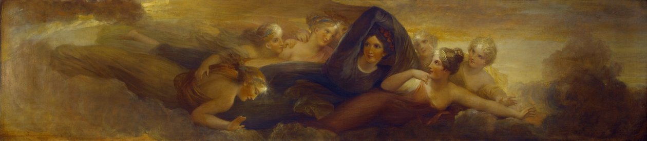 Éjszaka, a Plejádokkal, 1834 (olaj, mahagóni tábla) alkotó: Henry Howard