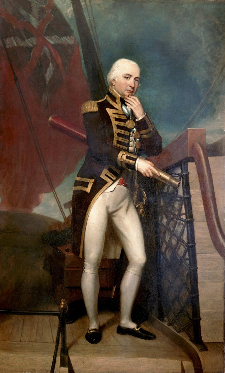 Cuthbert Collingwood ellentengernagy (1748-1810) portréja, aki Horatio Nelson (1758-1805) második parancsnoka volt a trafalgari csatában (1805). Olaj, vászon, készítette Henry Howard (1769-1847). alkotó: Henry Howard