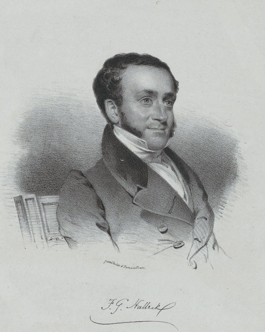 Fitz-Greene Halleck alkotó: Henry Inman