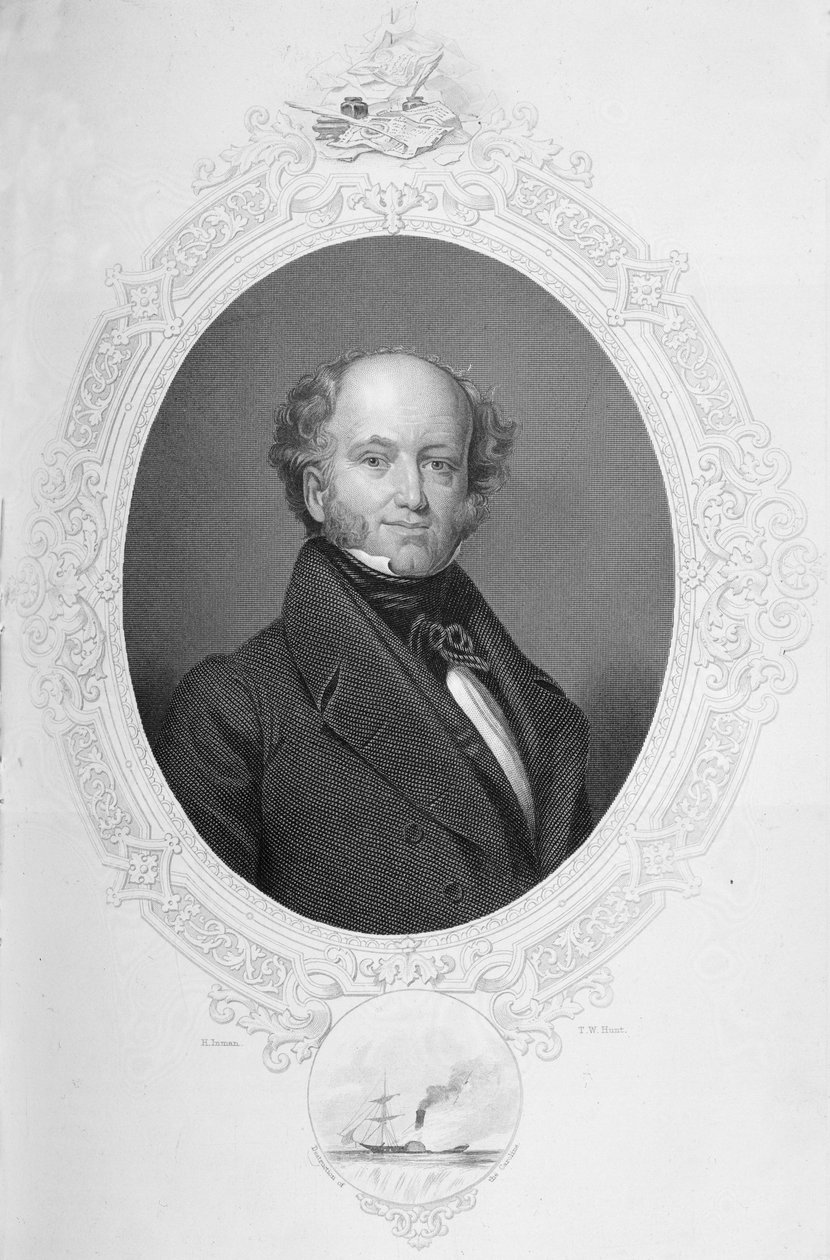 Martin van Buren, Az Egyesült Államok története című kötetből. II, Charles Mackay, metszett T.W. Vadászat alkotó: Henry Inman
