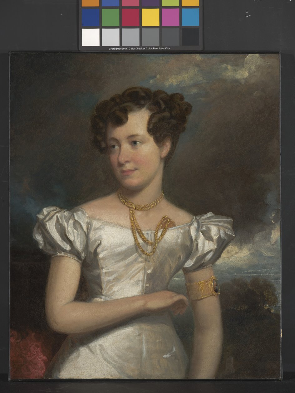 Clara Fisher portréja (olaj, vászon) alkotó: Henry Inman