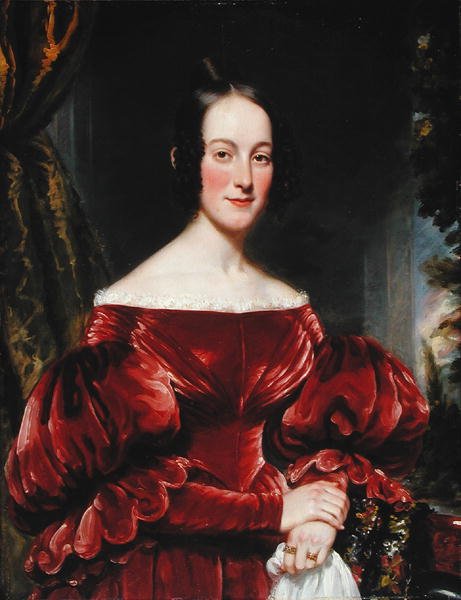 Mrs. Robert Lowden portréja, 1837 körül (olaj, tábla) alkotó: Henry Inman