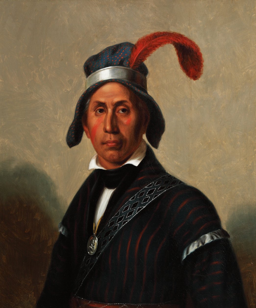 Yaha Hajo, Mad Wolf (Creek) 1836 (Olaj, vászon) alkotó: Henry Inman