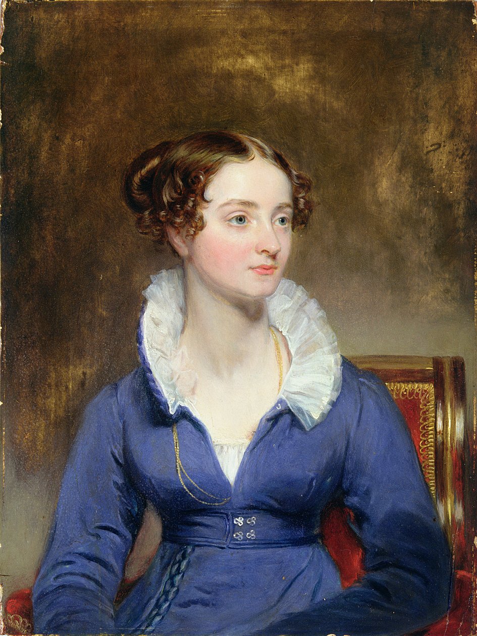 Fiatal nő kék ruhában, 1825 körül alkotó: Henry Inman