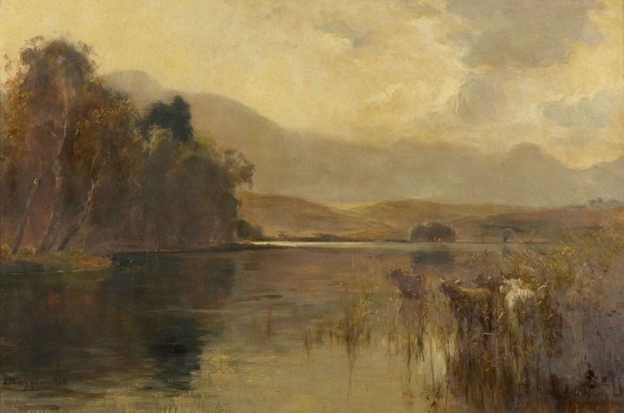 Autumn, Loch Meikle, Inverness-shire (olaj, vászon) alkotó: Henry Jobson Bell