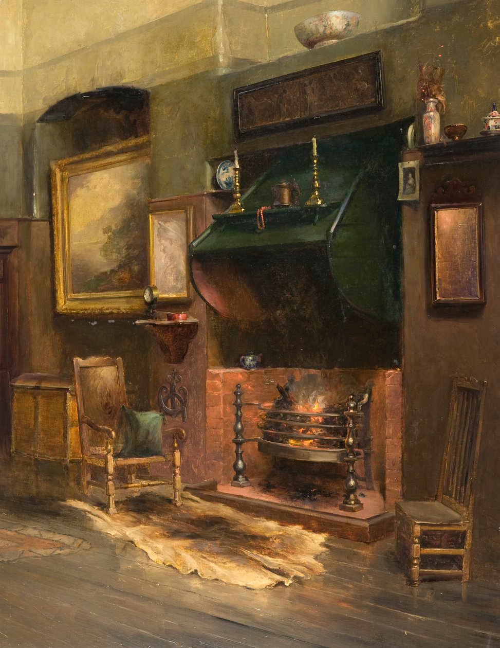 Belső tér – A Művész Stúdiója (olaj, vászon) alkotó: Henry Jobson Bell