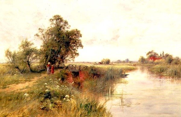 A Temze -en Wallingford közelében alkotó: Henry John Kinnaird