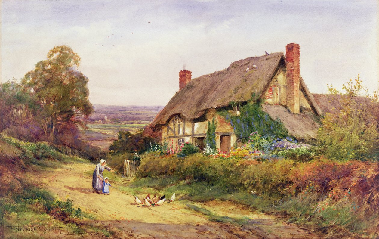 Első találkozás (akvarell) alkotó: Henry John Sylvester Stannard