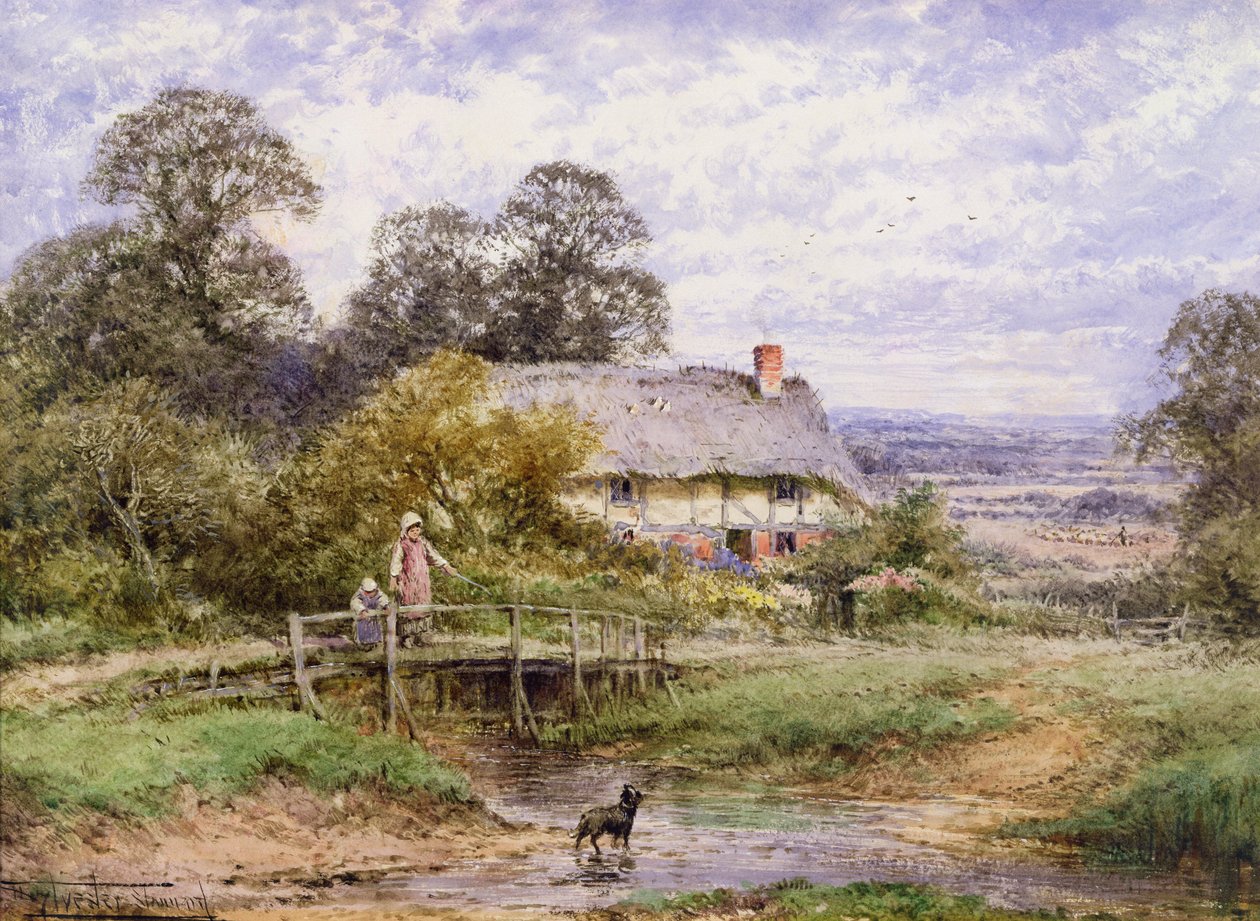 Visszakeresés (akvarell) alkotó: Henry John Sylvester Stannard