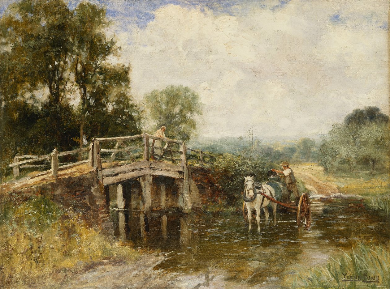 Az átkelőnél, alkotó: Henry John Yeend King