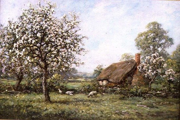 Víkendház tavasszal alkotó: Henry John Yeend King