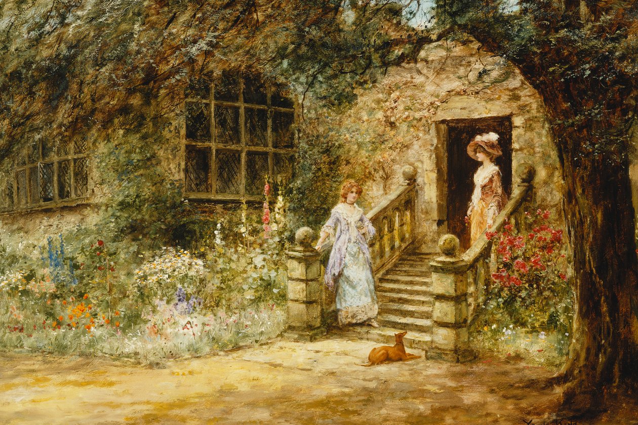 Elegáns beszélgetés, alkotó: Henry John Yeend King