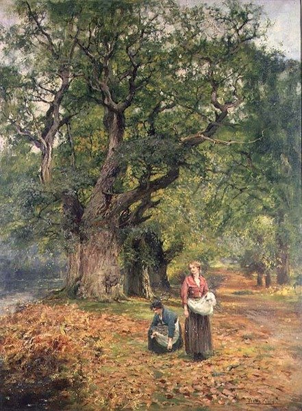 Tűzifa gyűjtése alkotó: Henry John Yeend King