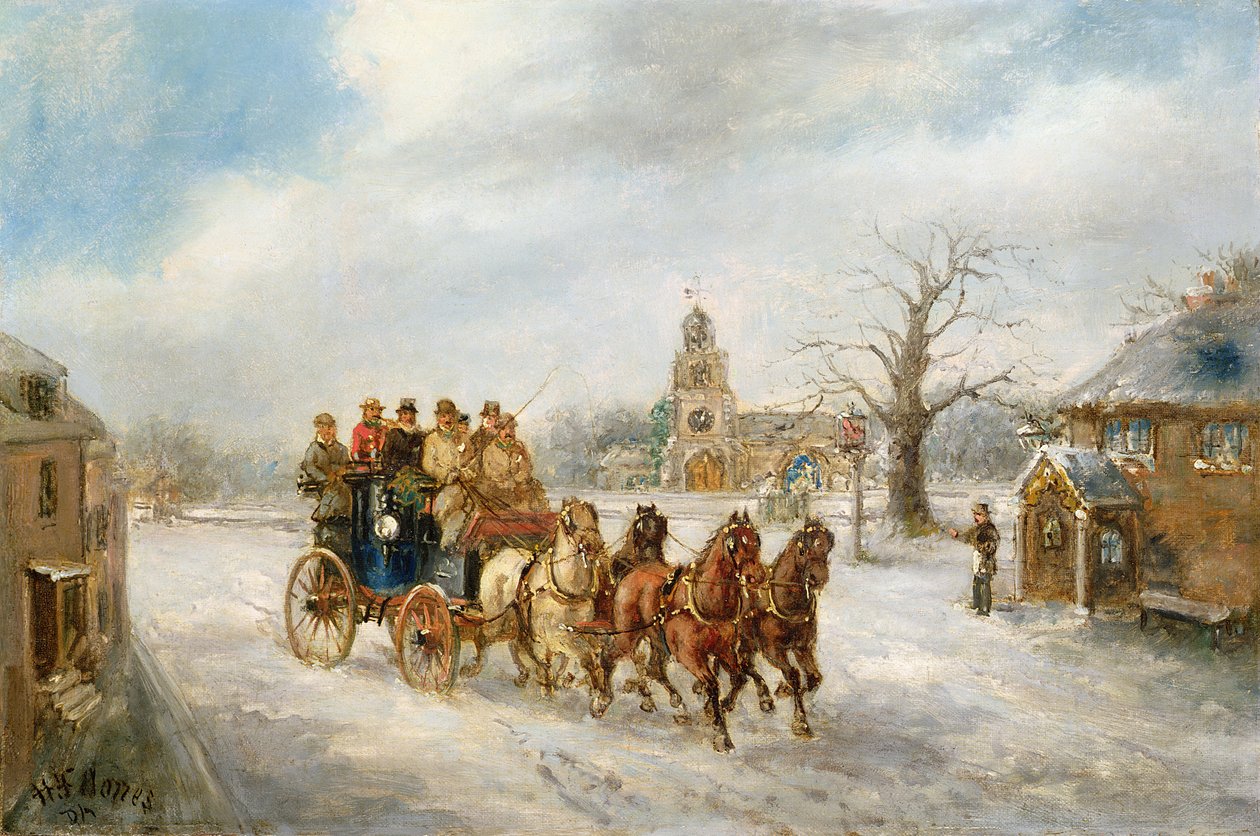 The Uxbridge Coach Hillingdon közelében alkotó: Henry Jones