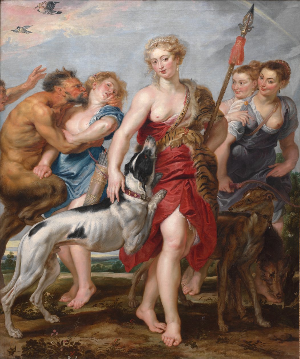 Diana és nimfái vadászatra indulnak alkotó: Henry Joseph Redouté