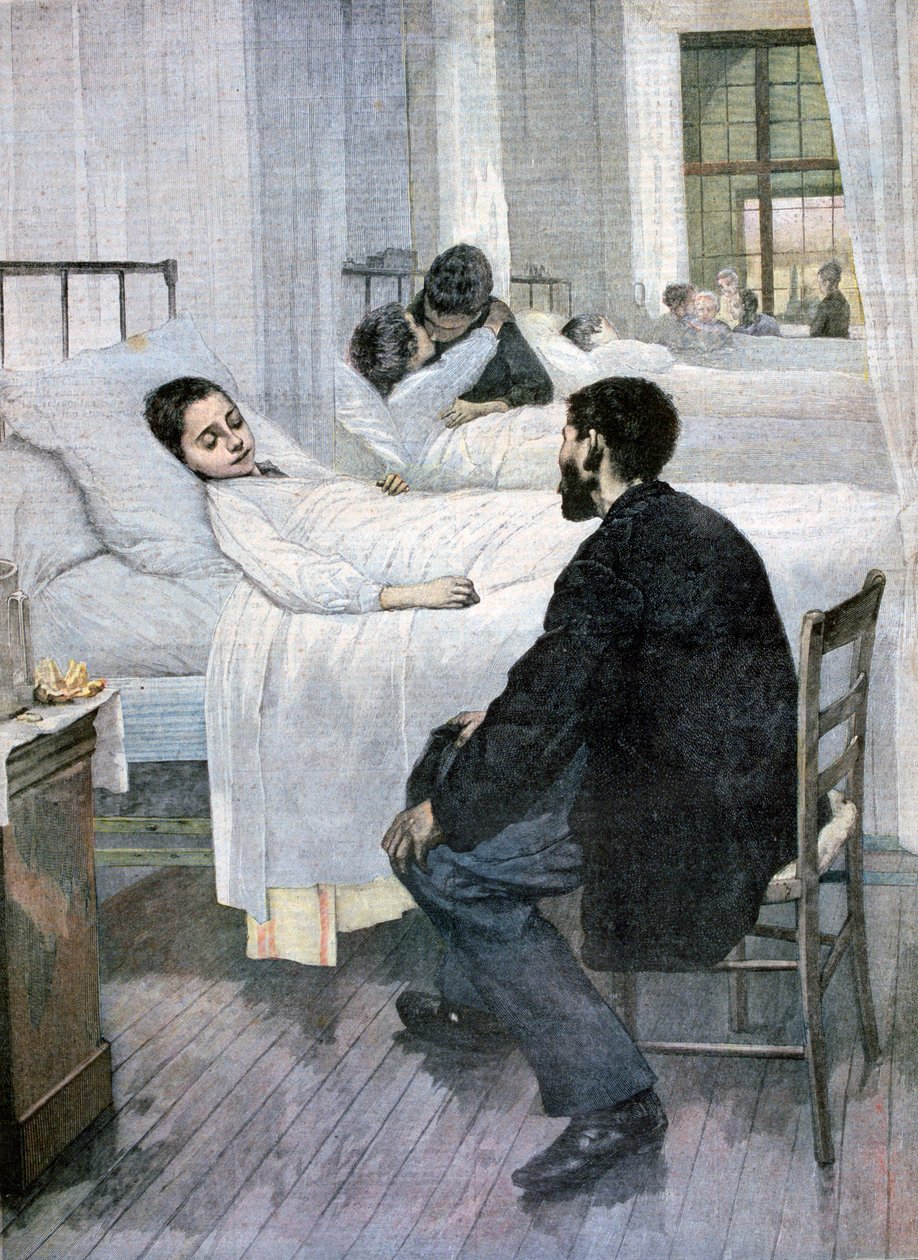 Látogatói nap a kórházban, 1893 alkotó: Henri Jules Jean Geoffroy