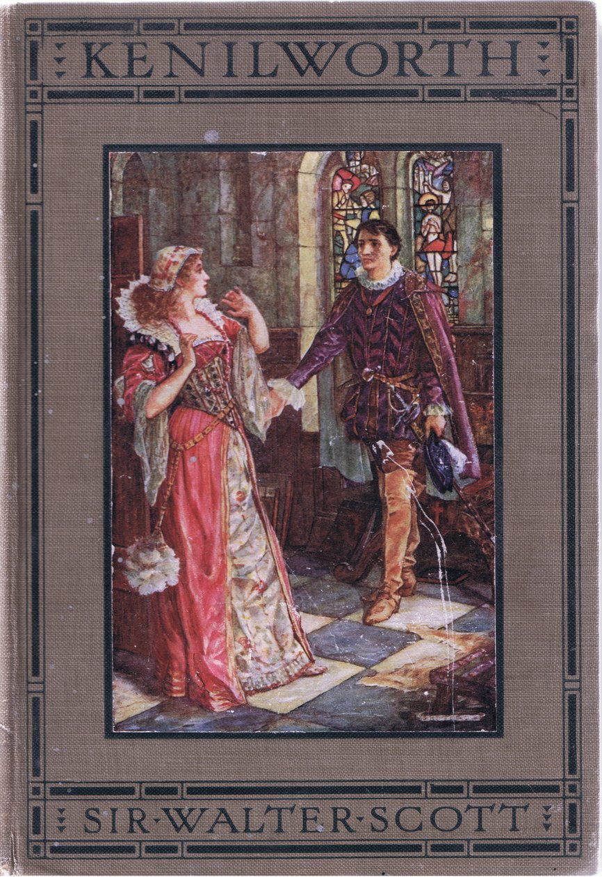 Elülső borító, illusztráció Kenilworthből, 1910 körül alkotó: Henry Justice Ford