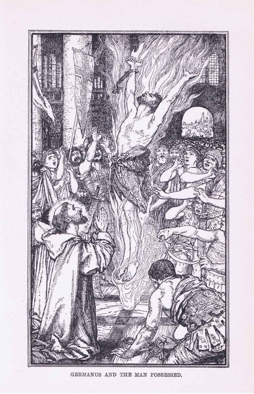 Germanus és a megszállott férfi, 1912 alkotó: Henry Justice Ford