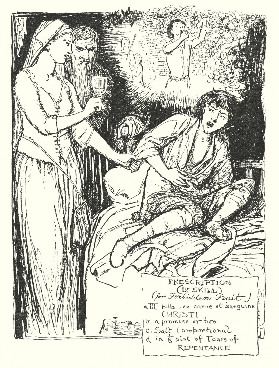 Illusztráció John Bunyan A zarándok útja című művéhez (litográfia) alkotó: Henry Justice Ford