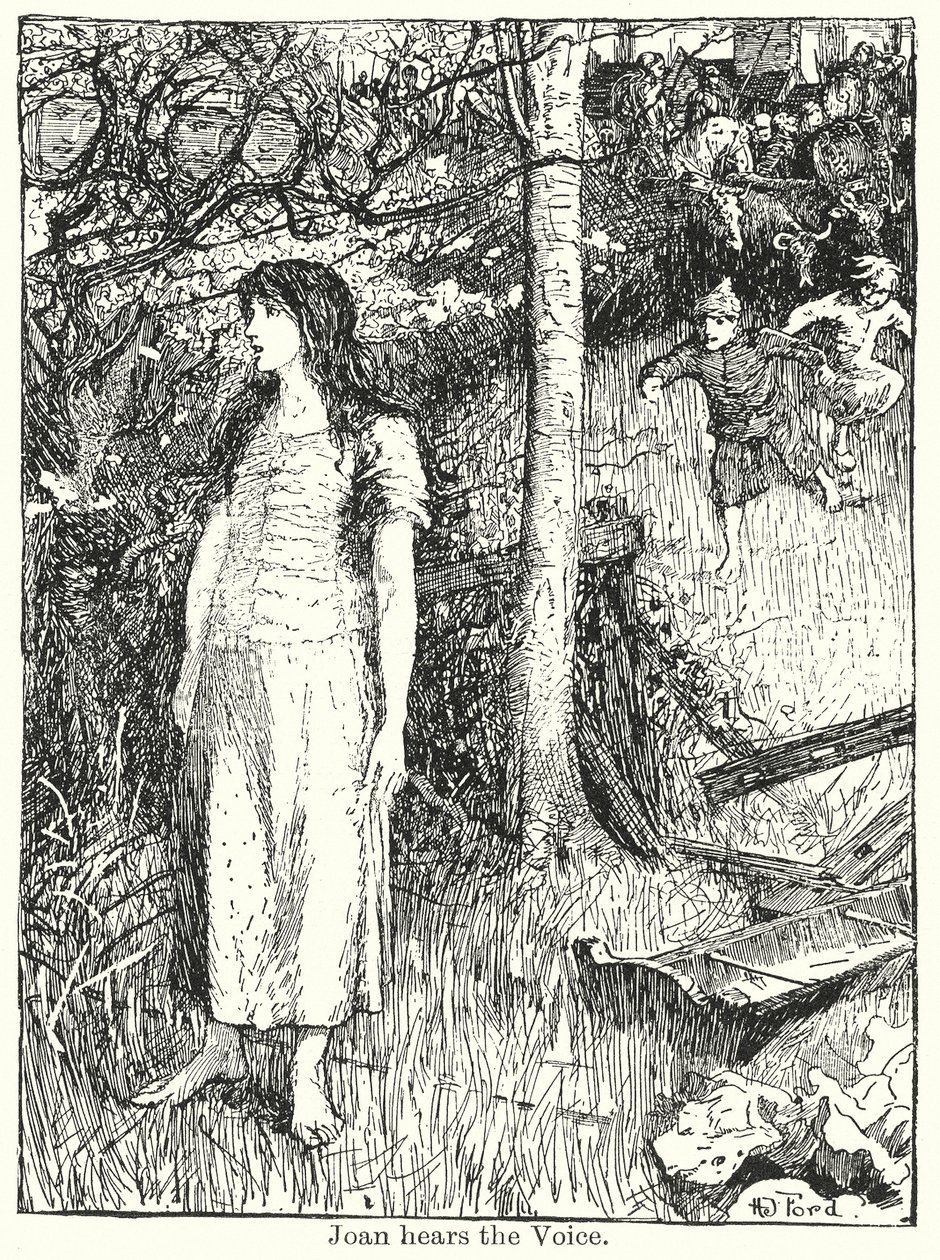 Johanna hallja a hangot (litográfia) alkotó: Henry Justice Ford