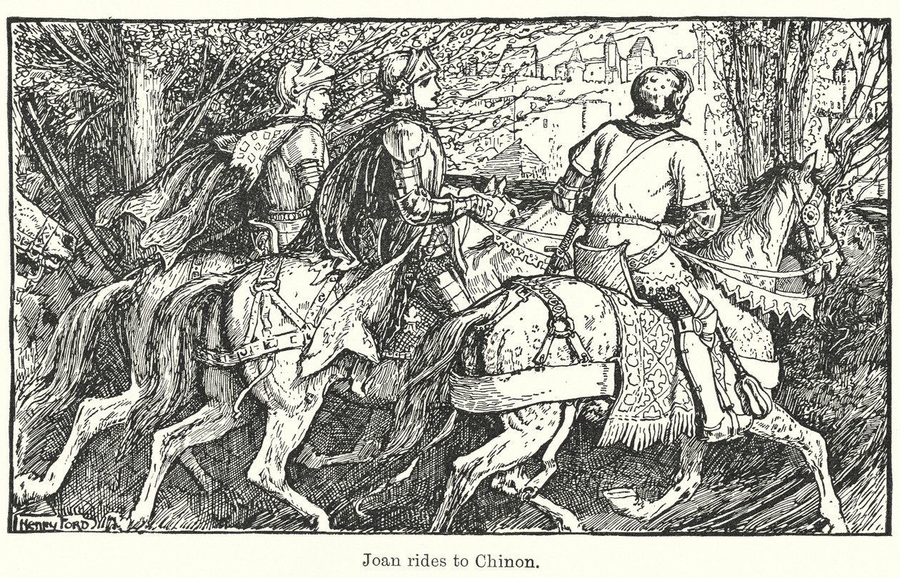 Joan Chinonba utazik (litho) alkotó: Henry Justice Ford