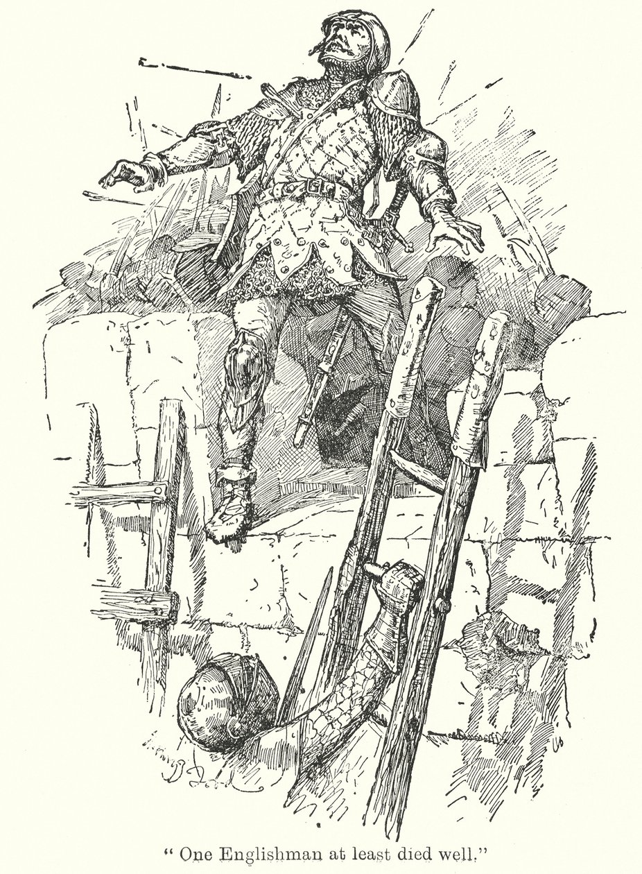 "Egy angol legalább jól halt meg" (litográfia) alkotó: Henry Justice Ford