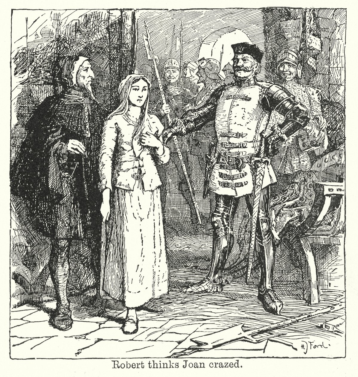 Robert szerint Joan megőrült (litho) alkotó: Henry Justice Ford