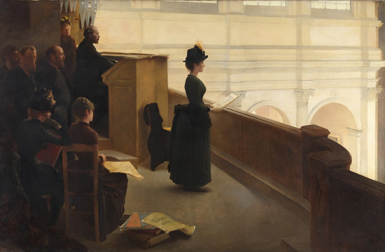 Az orgonapróba, 1885. alkotó: Henry Lerolle