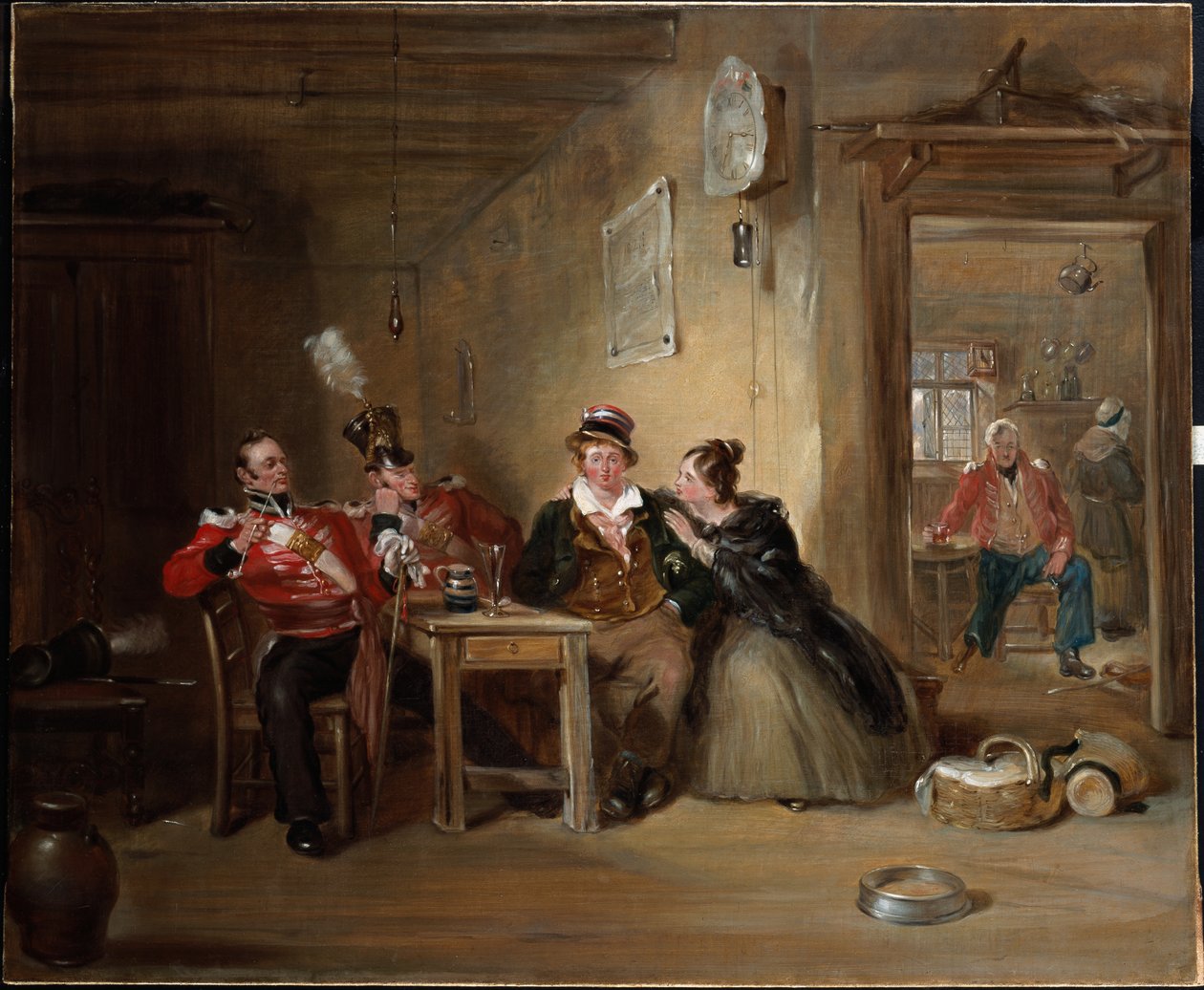 A toborzó, 1830 körül alkotó: Henry Liverseege
