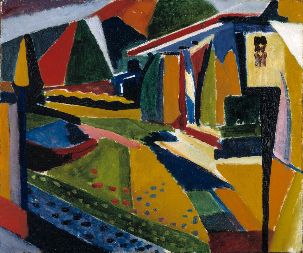Absztrakt táj, 1915-1916. alkotó: Henry Lyman Saÿen