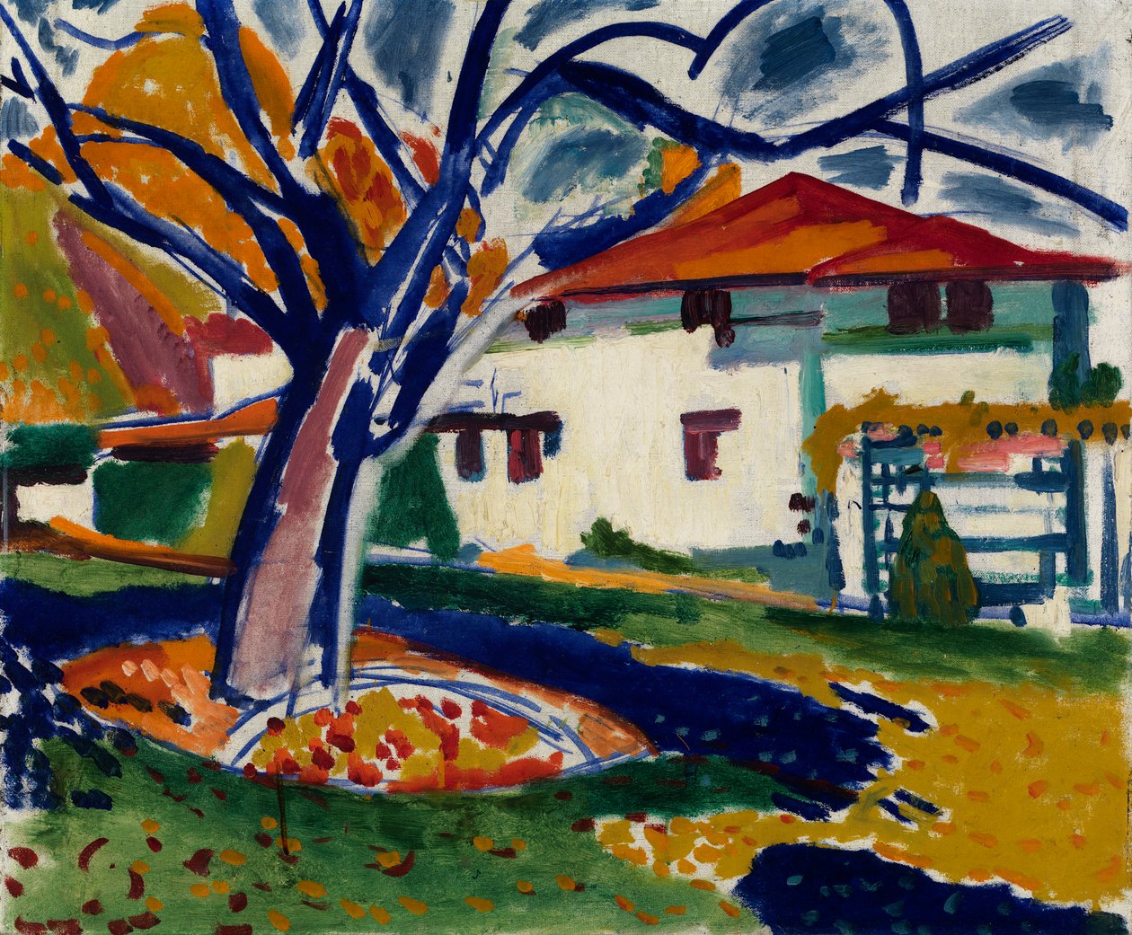 Kék fák, 1915-1916. alkotó: Henry Lyman Saÿen