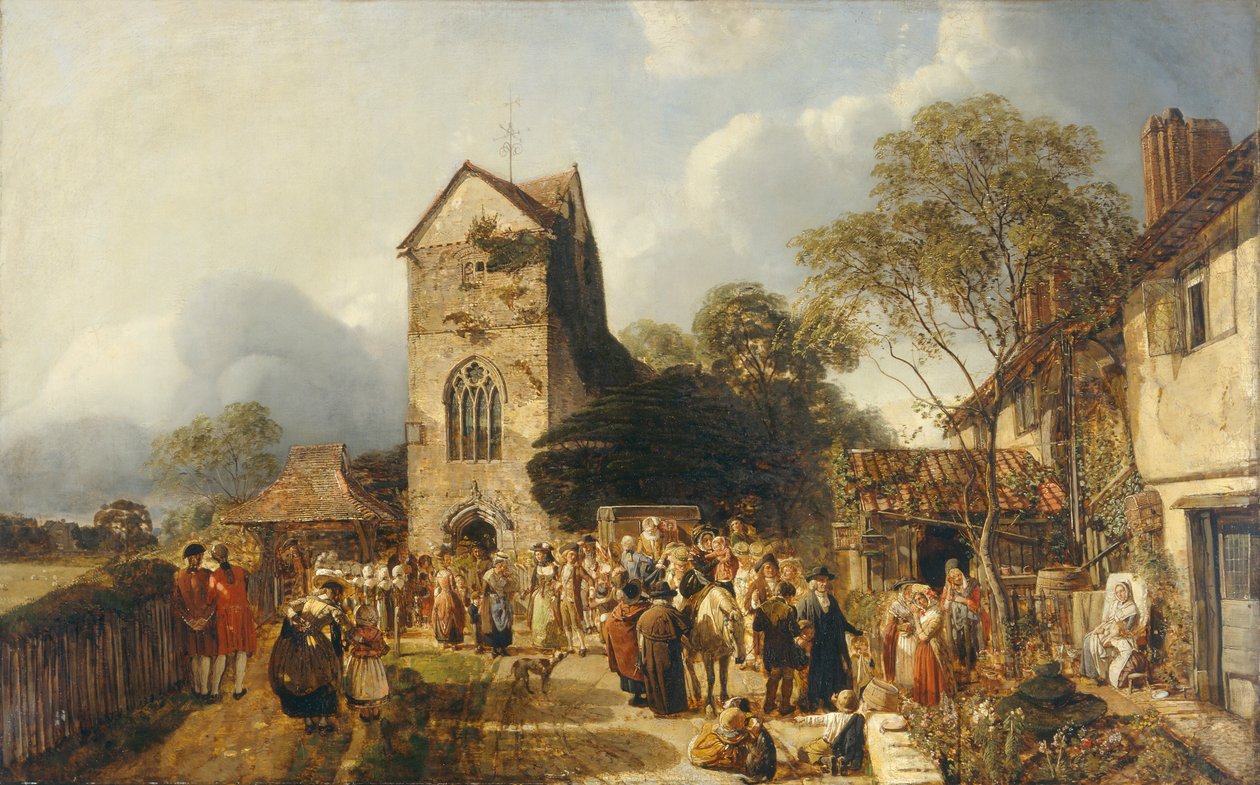 „Egy régi vidéki templomkert”, 1837-1886 alkotó: Henry Mark Anthony