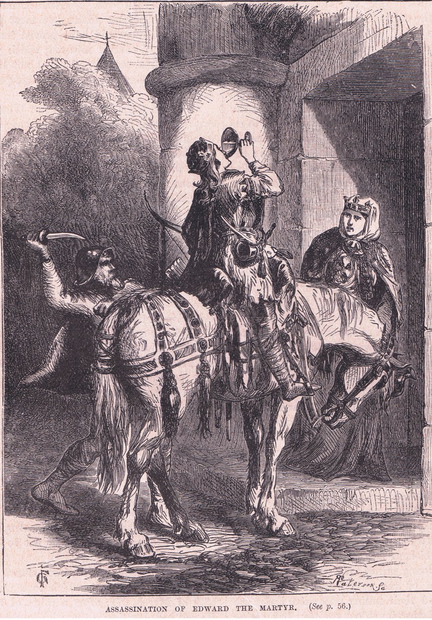 Edward vértanú meggyilkolása i.sz. 979 alkotó: Henry Marriott Paget