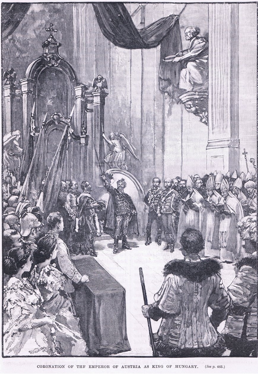 Ausztria császárának magyar királlyá koronázása 1868-ban alkotó: Henry Marriott Paget