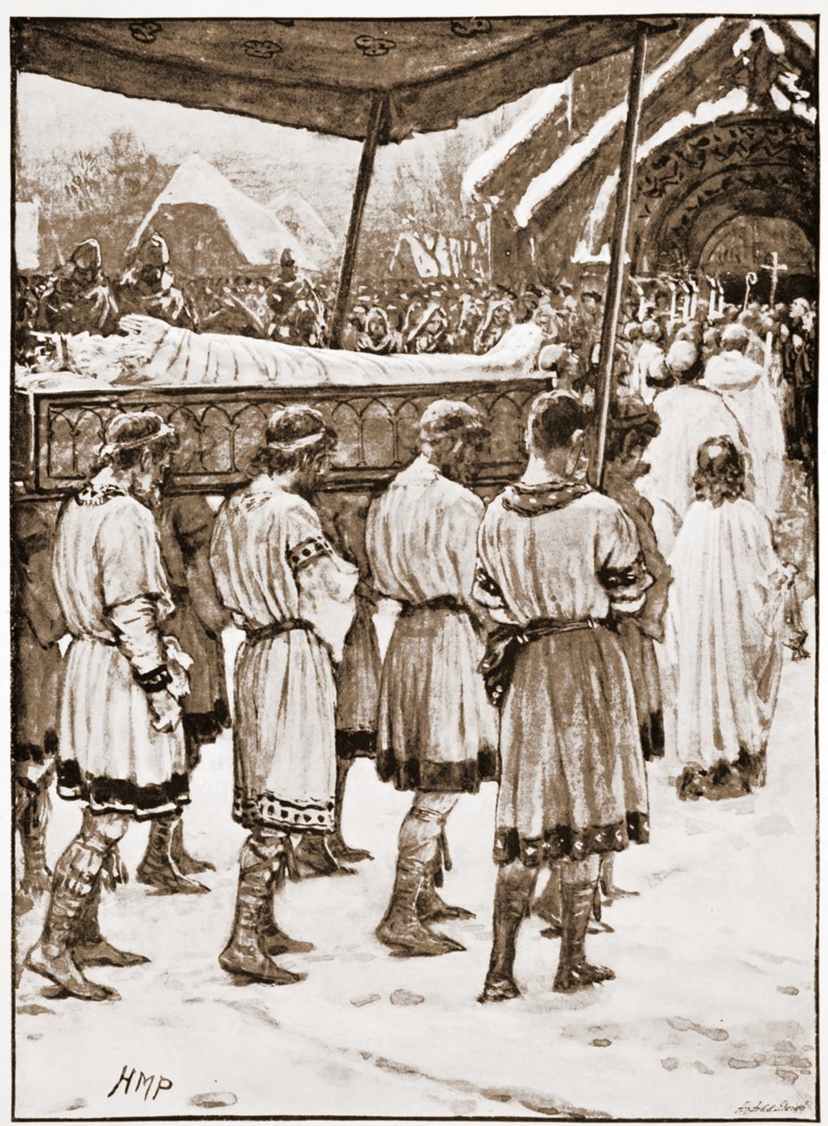 Hitvalló Edward temetése alkotó: Henry Marriott Paget