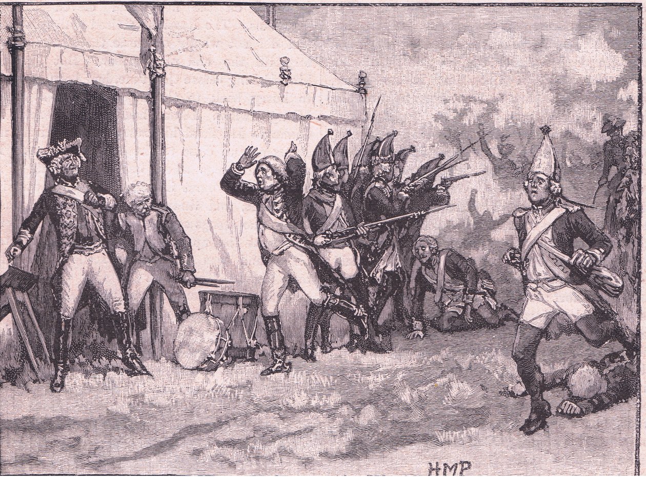Meglepetés Friedrich számára Hochkirchben AD 1758 alkotó: Henry Marriott Paget