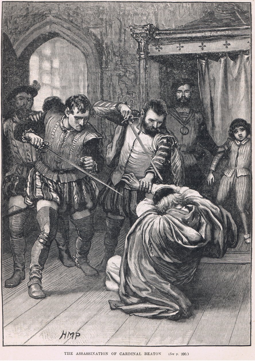 Beaton bíboros meggyilkolása 1546-ban alkotó: Henry Marriott Paget